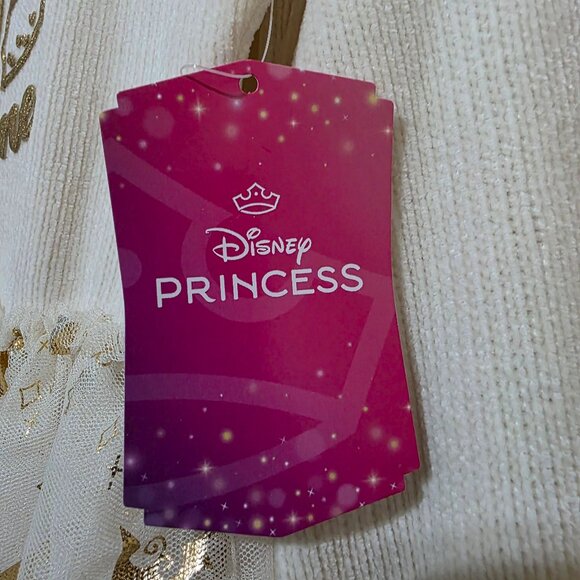Disney Princess Dress Girls Long Sleeves Mixed Media Long Sleeves Sizes S & M - Picture 3 of 9